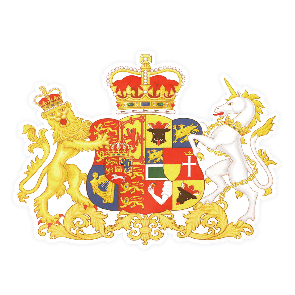 Aufkleber Familienwappen Grossherzog Friedrich Maik